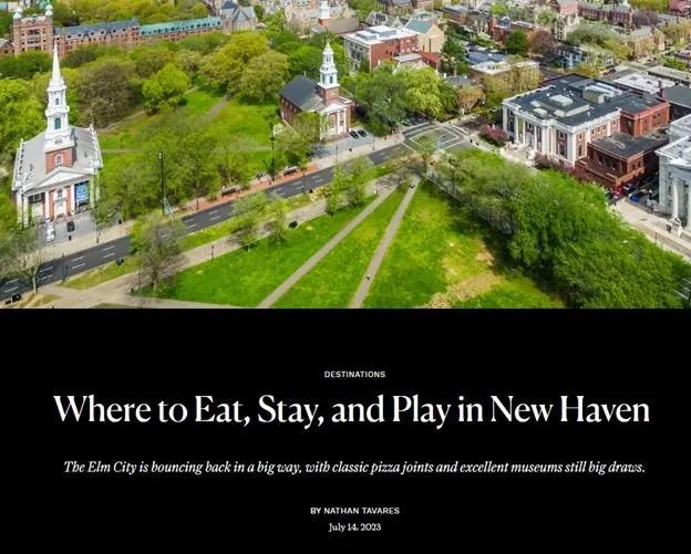 Where to eat, stay, and play in new haven guide